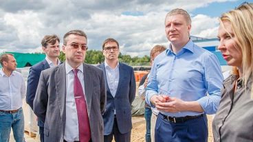Глава Одинцовского района проверил ход строительства